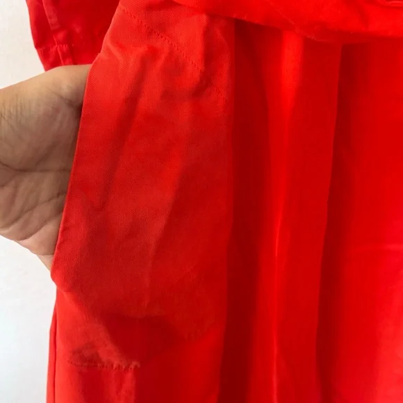 Soft Surroundings Belted Wrap Hi Low Orange Dress Sz XL - Picture 6 of 12